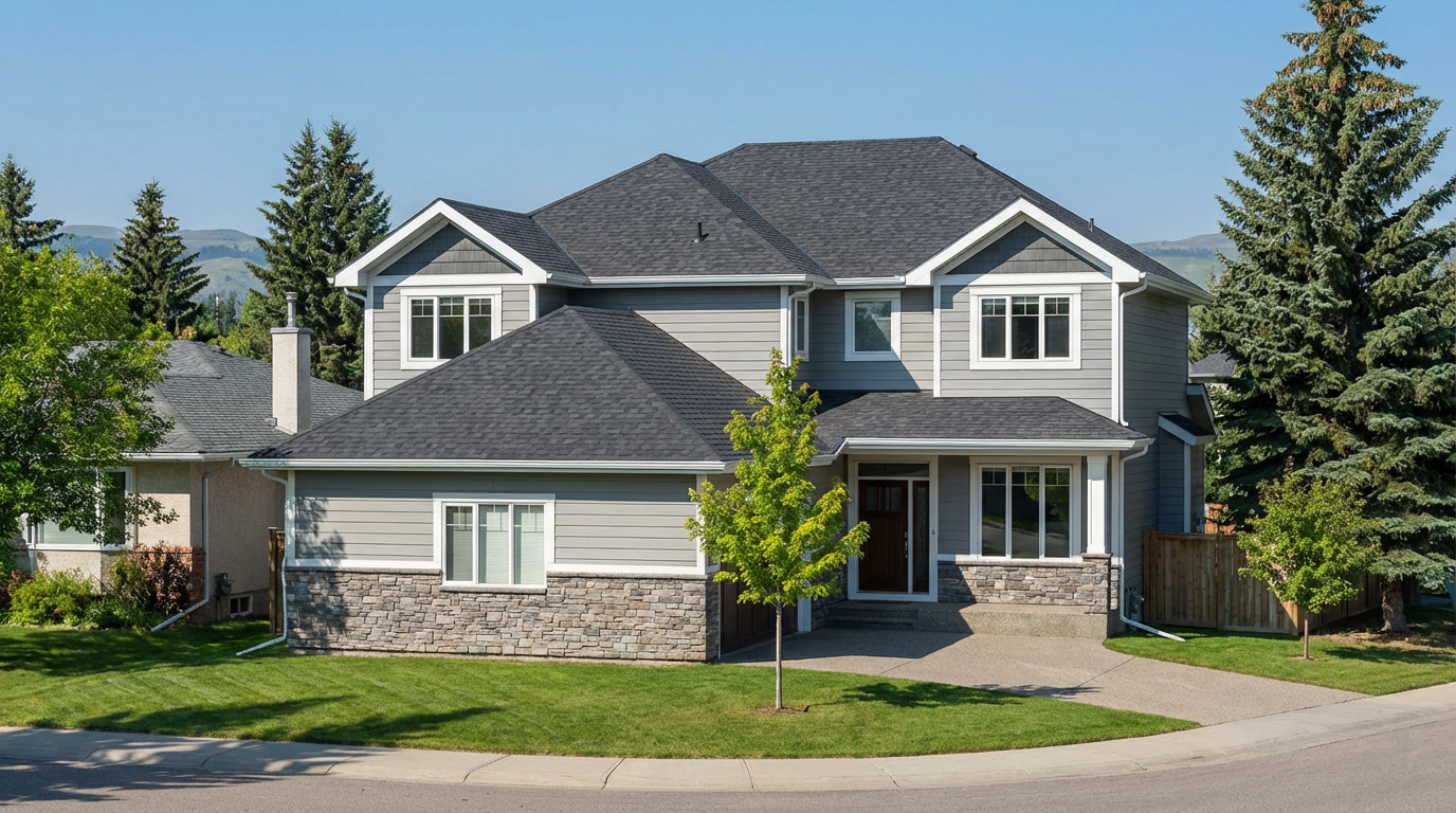 Exterior finishing project - siding and roofing