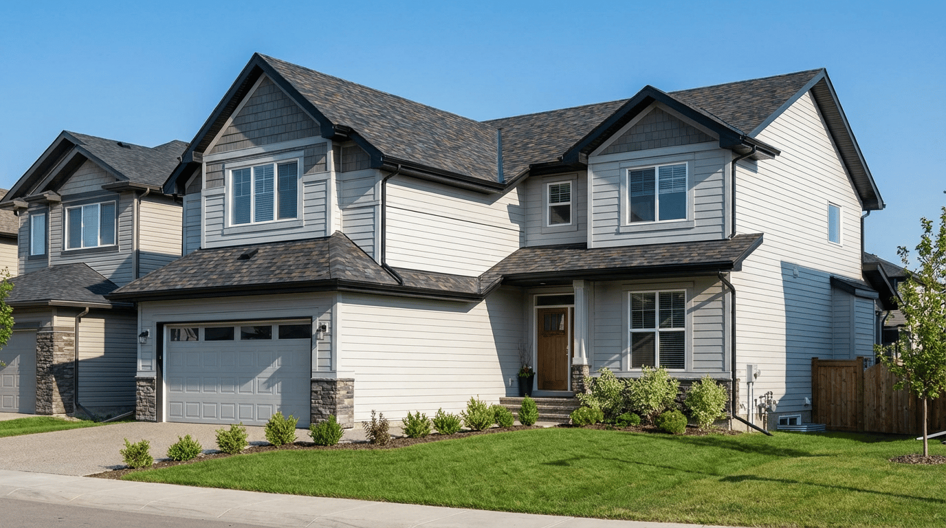 Exterior finishing project - new construction