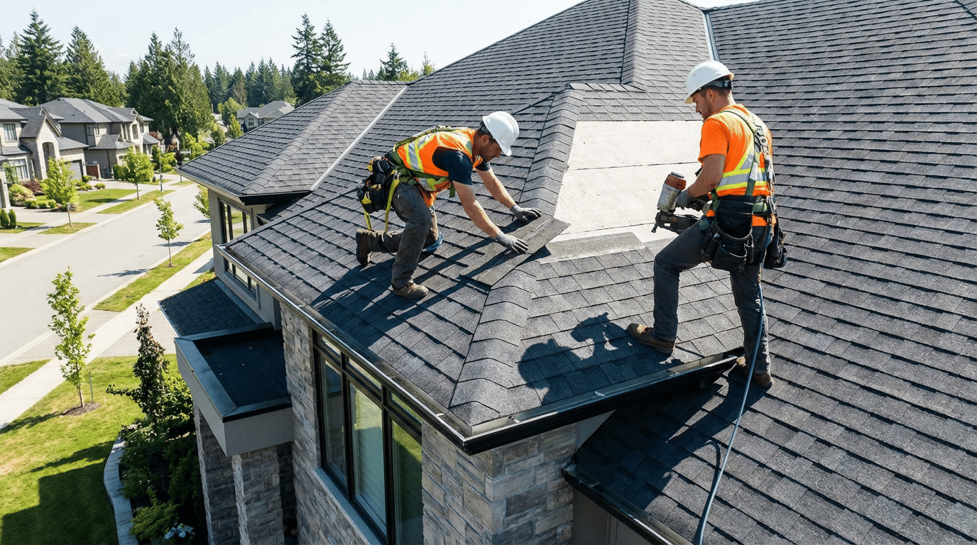 Professional roofing installation in Calgary