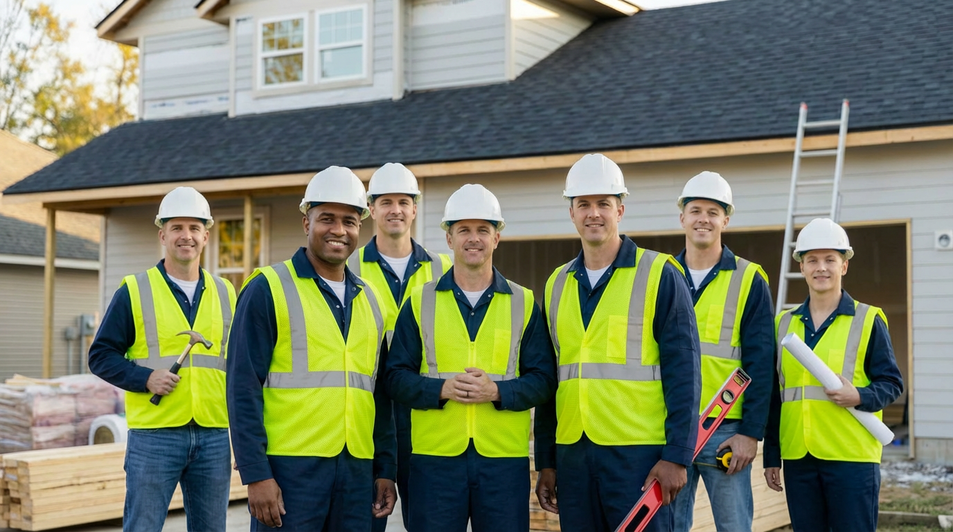 Master Exterior's Finishing team